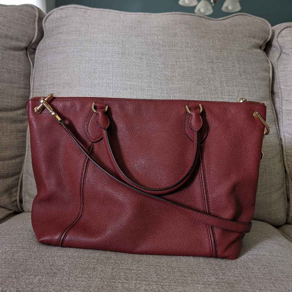 Michael Kors Sienna Leather Satchel - Picture 4 of 12
